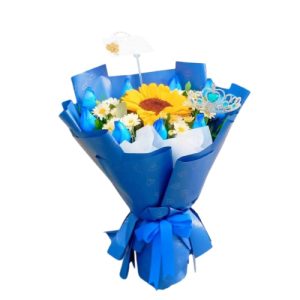 RAMO DE 1 GIRASOL PASION ETERNA
